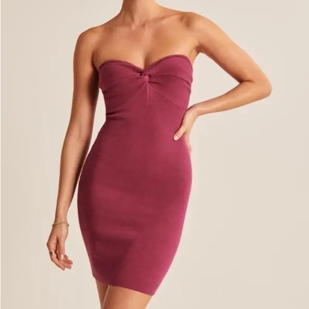 Abercrombie & Fitch Twist-Front Mini Dress